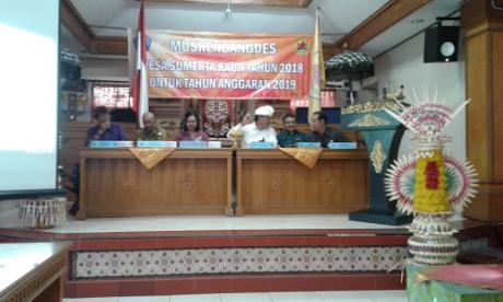 Musrenbangdes 2018 untuk anggaran 2019  14 Oktober 2018