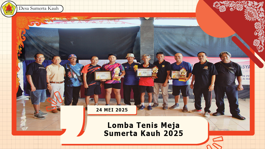 Lomba Tenis Meja Desa Sumerta Kauh 2025