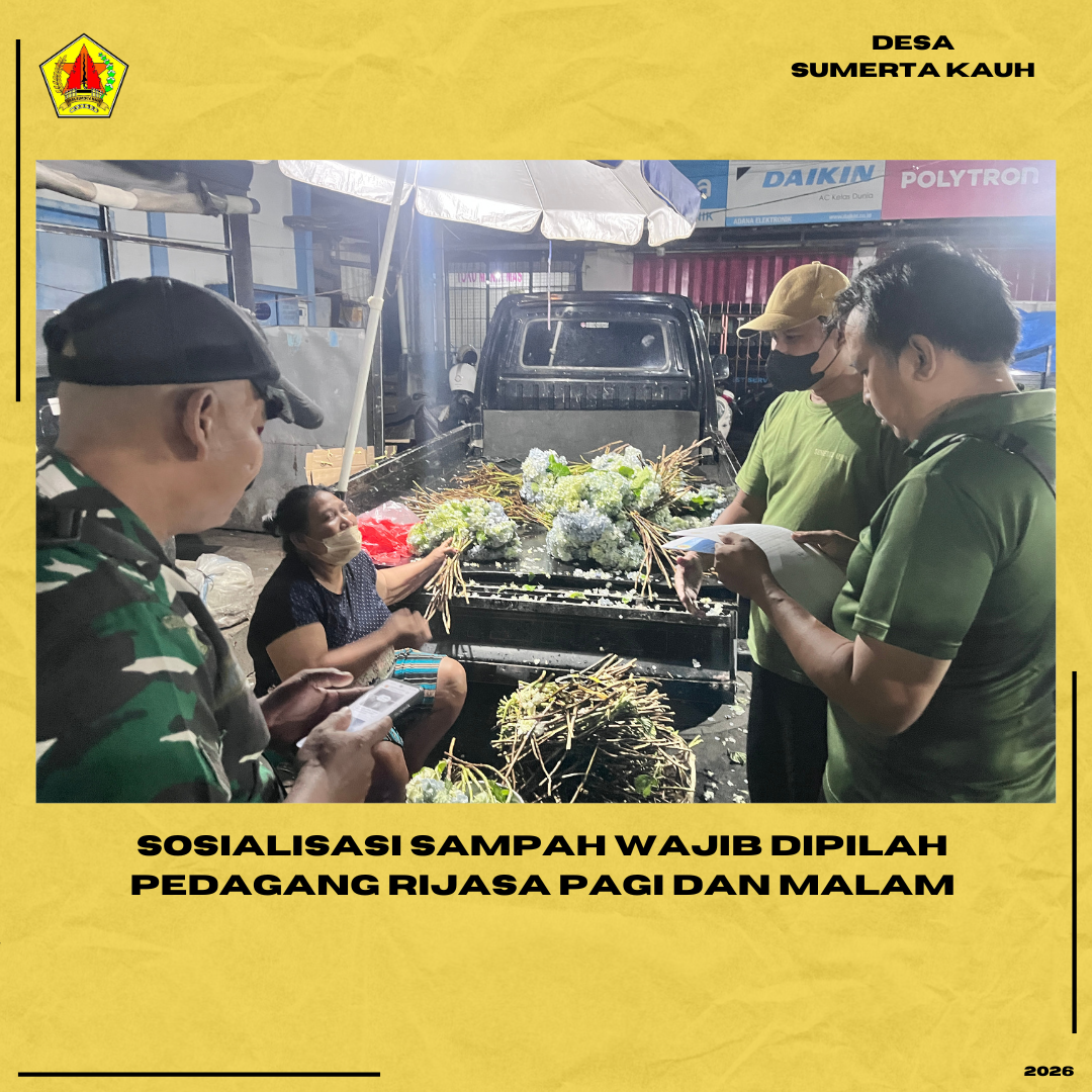 Sosialisasi Sampah Wajib Dipilah Pedagang Rijasa Pagi Dan Malam