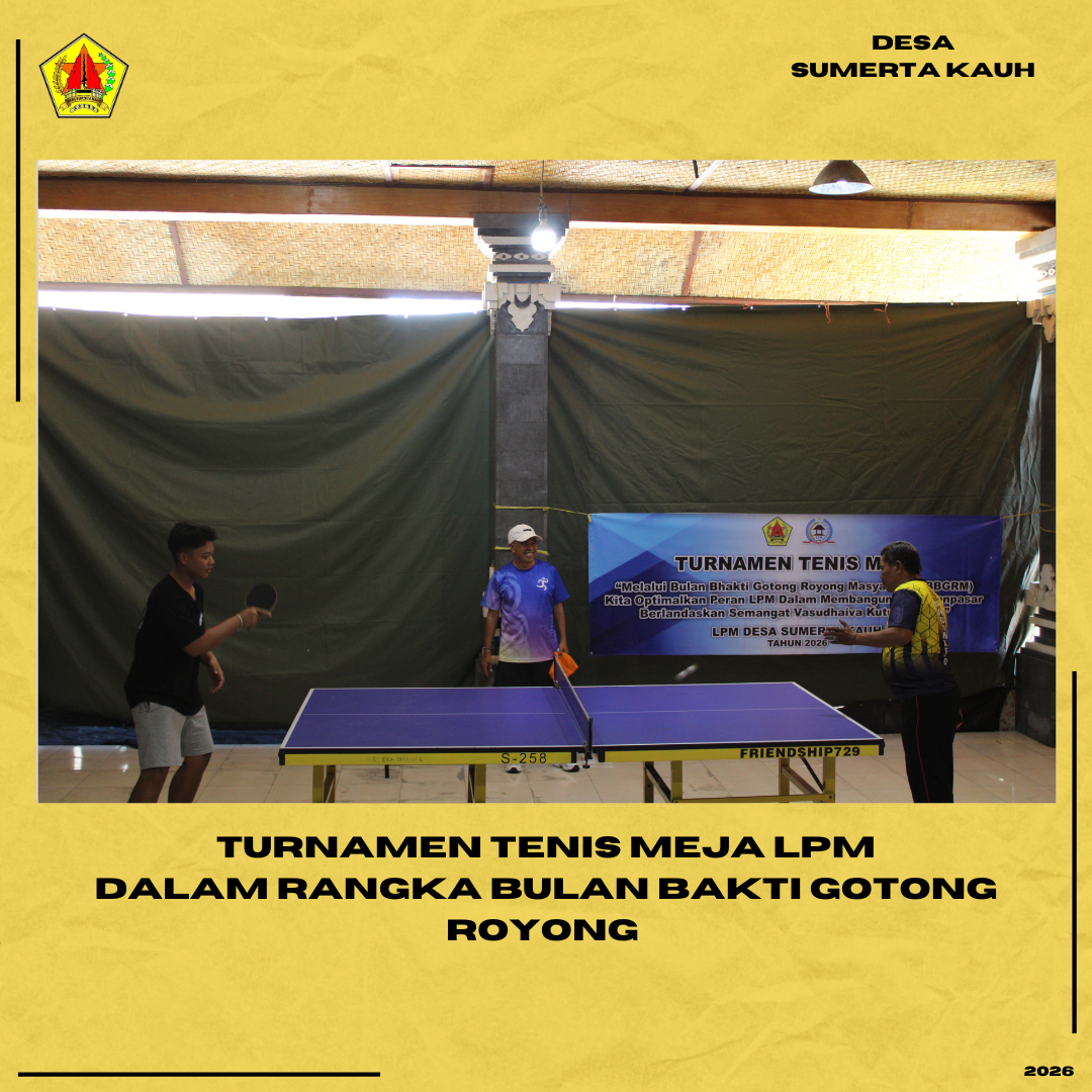 Turnamen Tenis Meja LPM Dalam Rangka Bulan Bakti Gotong Royong
