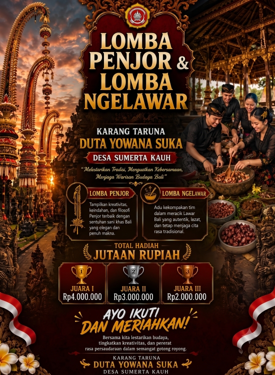 Lomba Penjor & Lomba Ngelawar Karang Taruna