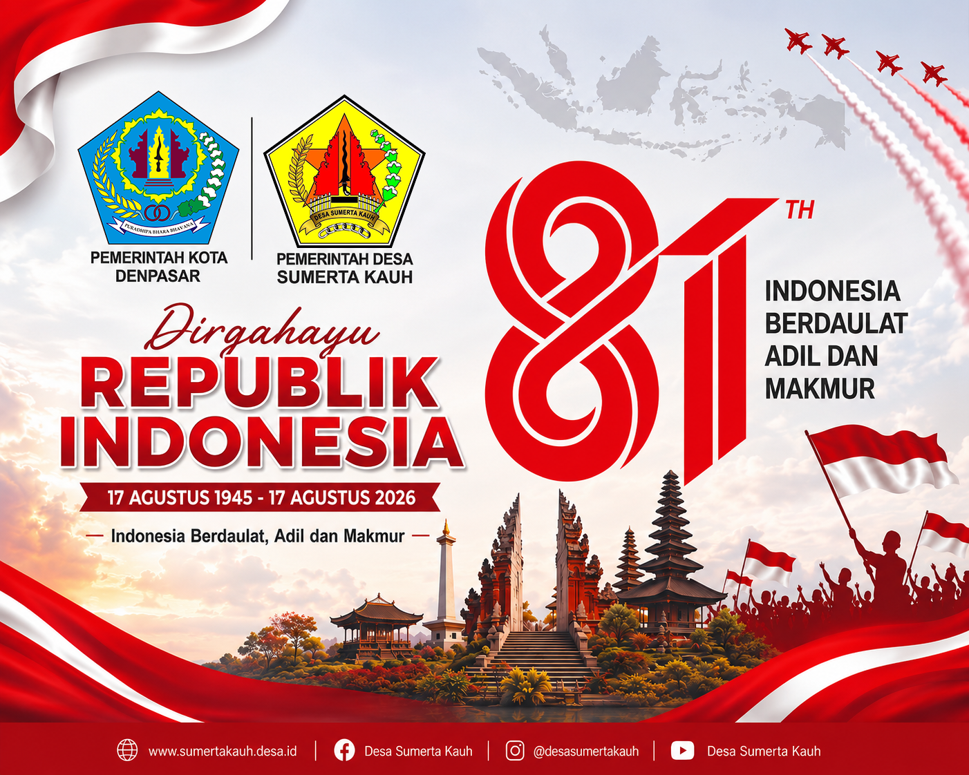 DIRGAHAYU REPUBLIK INDONESIA KE-81!
