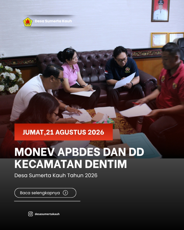 Monev APBDes Dan DD Kecamatan Dentim