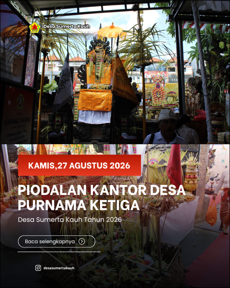 Piodalan Kantor Desa Purnama Ketiga