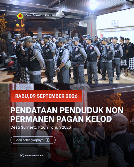 Pendataan Penduduk Non Permanen Pagan Kelod