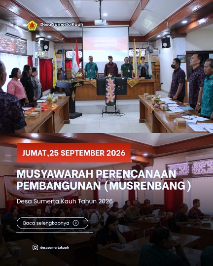 Musyawarah Perencanaan Pembangunan Desa (Musrenbangdes) 